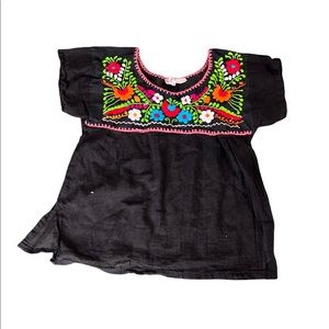 Mexican Blouse - Floral Embroidery